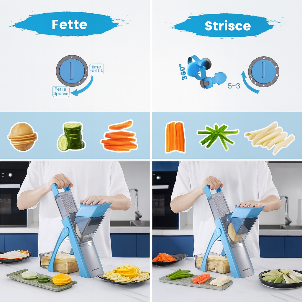 Mandolina Pro 2.0 - Taglio Verticale Professionale 🔪✨