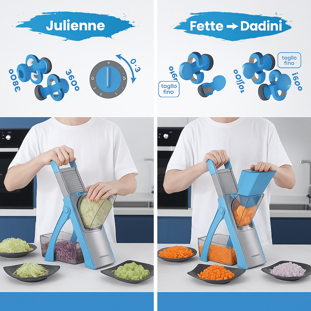 Mandolina Pro 2.0 - Taglio Verticale Professionale 🔪✨