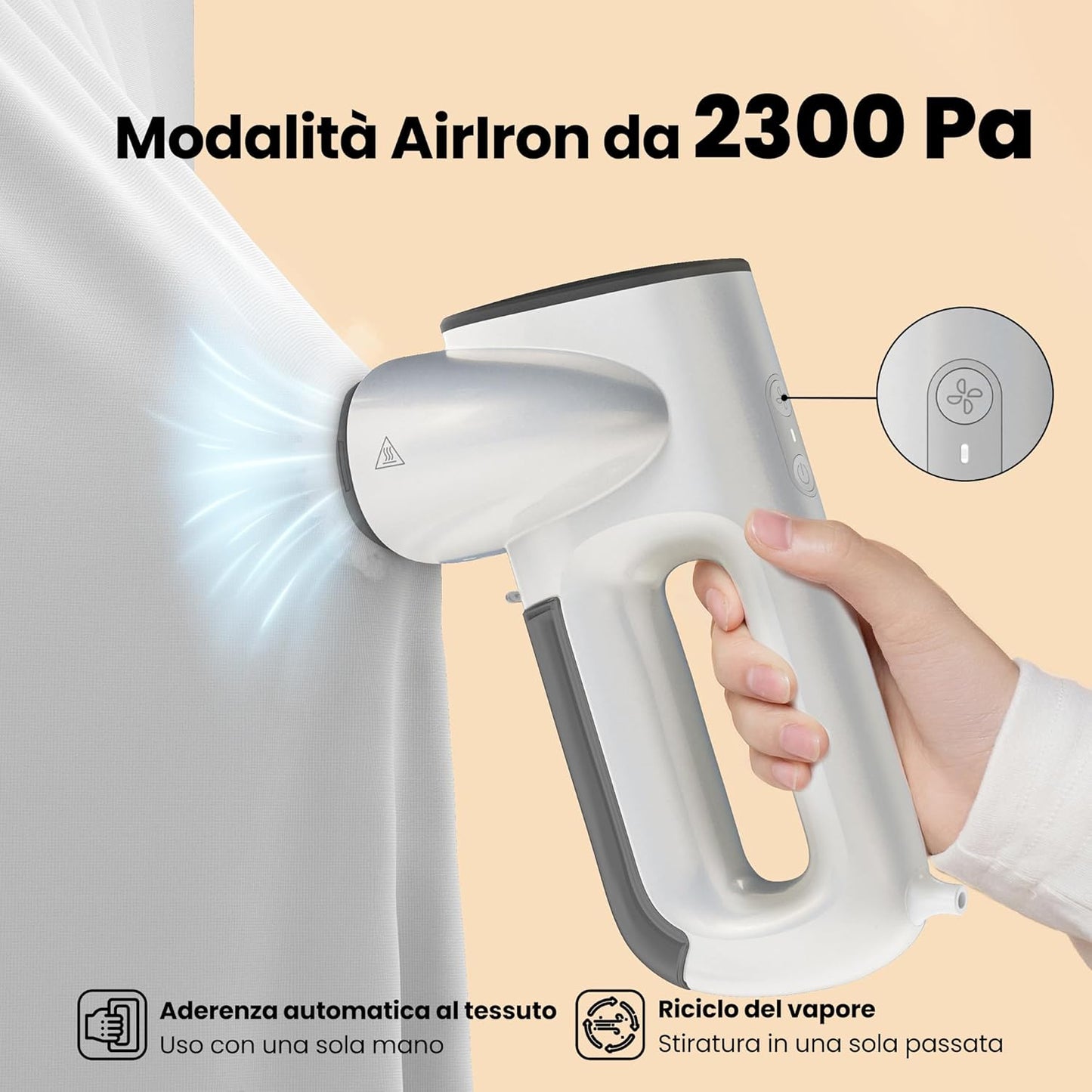 Sussurri SteamGrip™ – Ferro da Stiro Verticale con Aspirazione AirIron