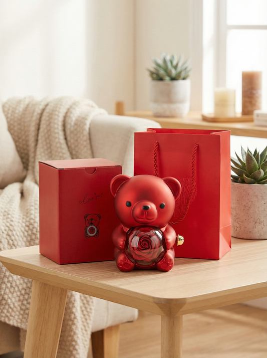 Sussurri d’Amore – Orsetto Portagioie con Collana